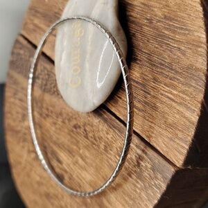 B2626 etched‎ bracelet bangle